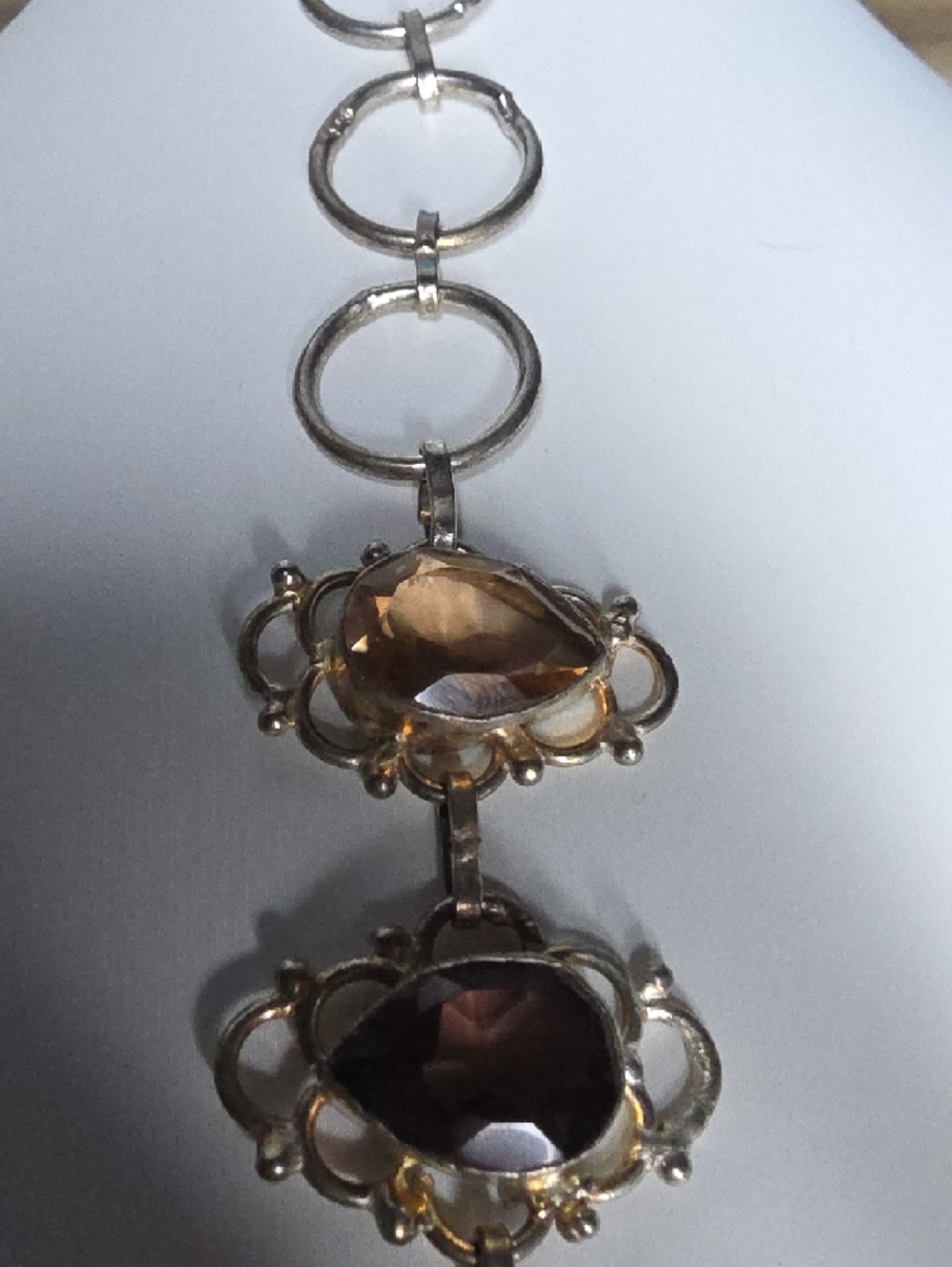 Estate Very Vintage Sterling Silver 925 Bracelet - Picture 5 of 11